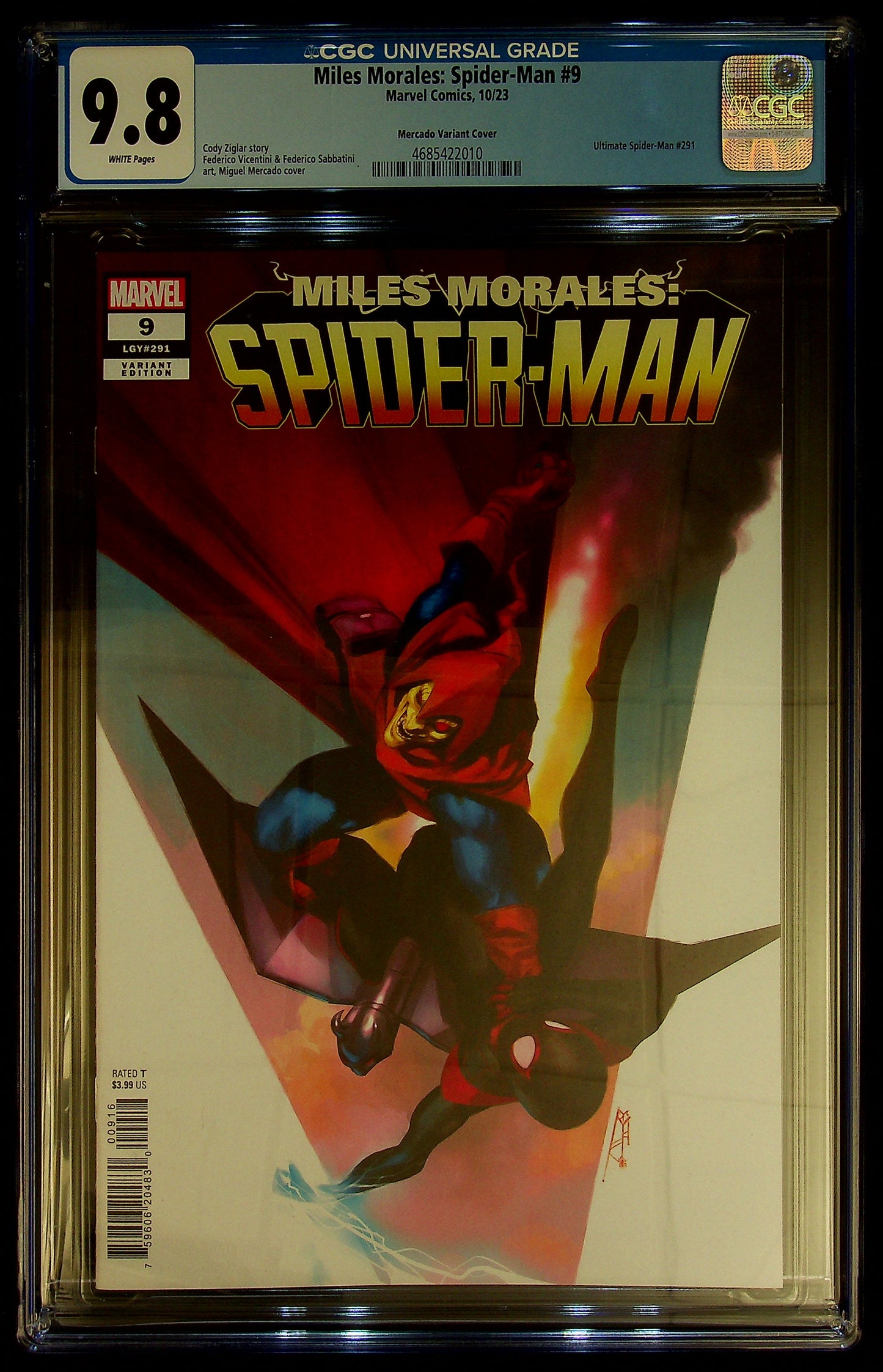 Miles Morales- Spider-Man #9 CGC 9.8 [ Mercado Variant]